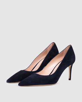 Stuart Weitzman Blue suede POWER shoes SK327