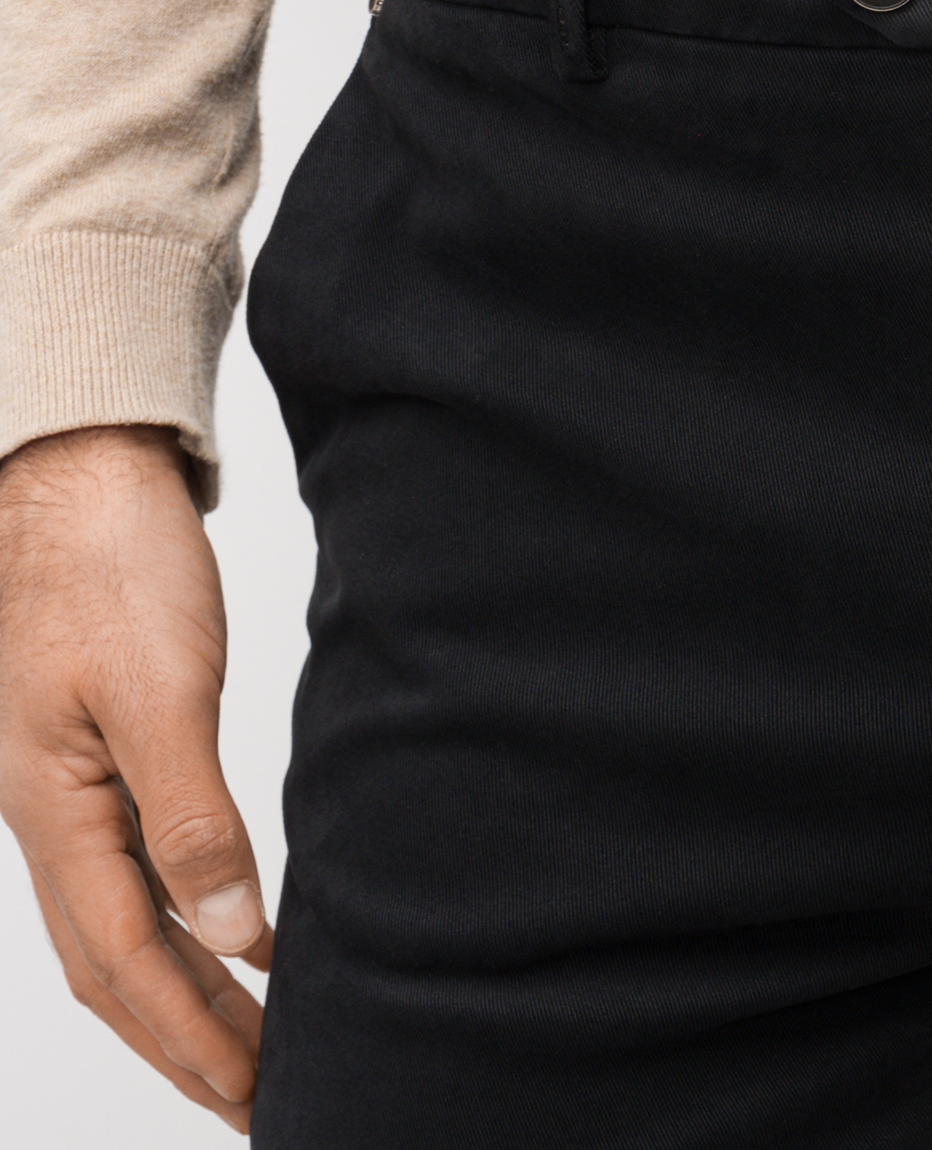 

Black pants with logo patch Kiton