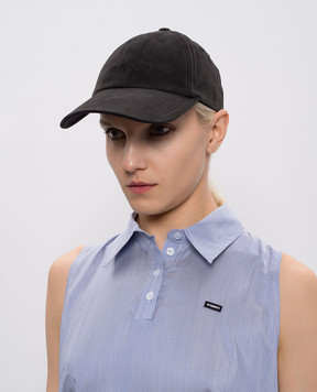 Vetements Black Monday cap with logo UE76CA325Bw