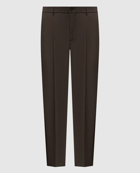 Peserico Brown wool pants R5422502584
