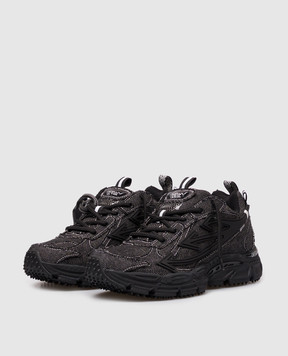Off-White Black Denim Be Right Back sneakers with logo OWIA289Z26DEN001