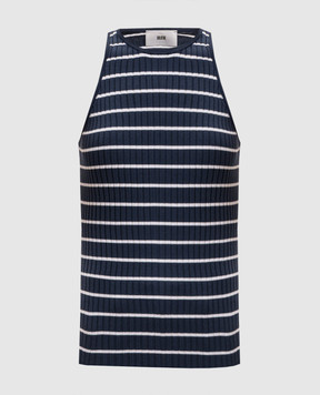 Solotre Blue striped T-shirt M3AB0042
