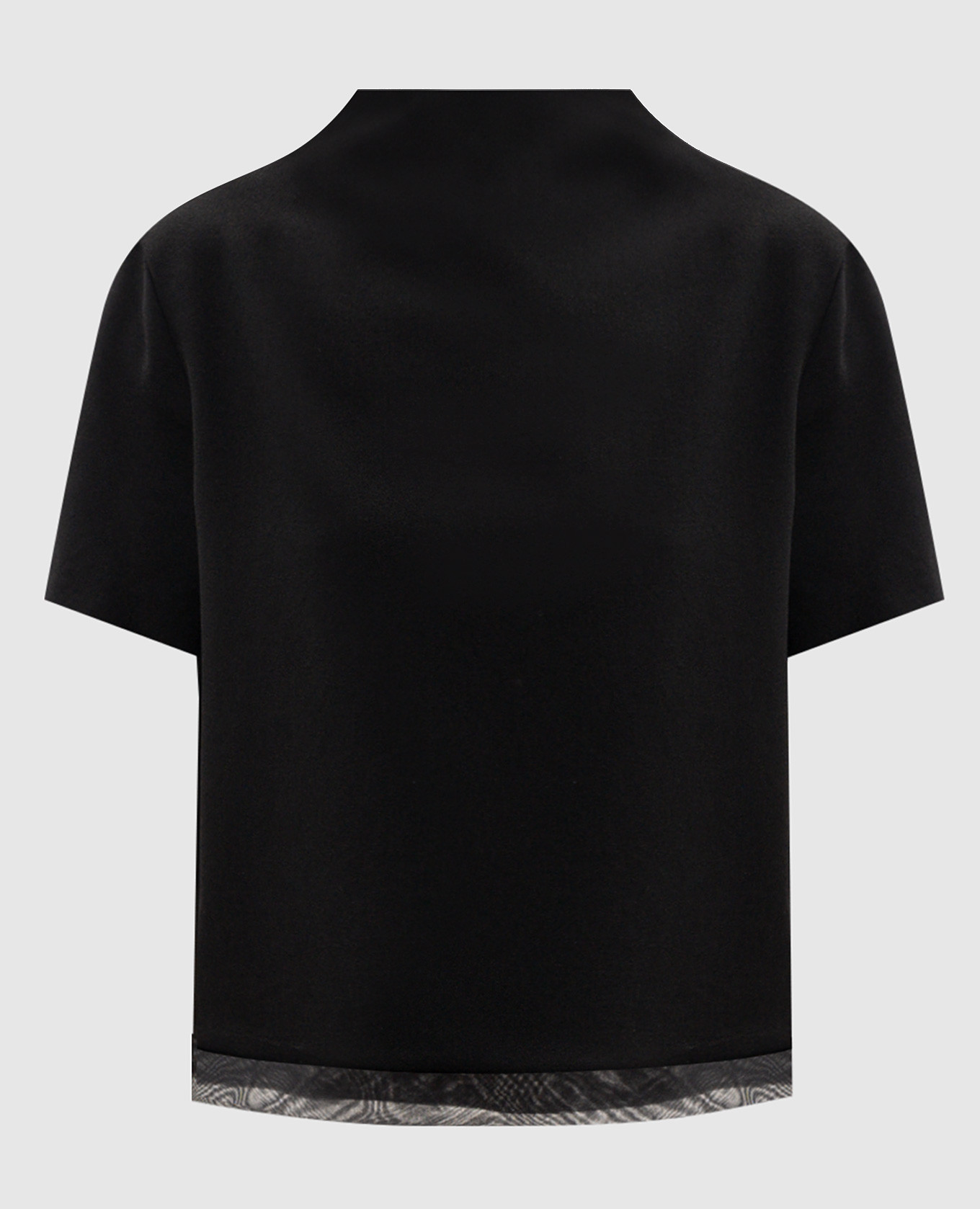 Blusa de lana negra