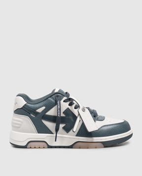 Off-White Out of Office leather sneakers with patent logo OF05736430