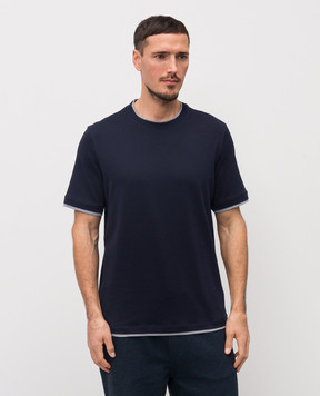 Brunello Cucinelli Blue T-shirt M0B137427