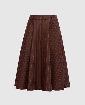 Brunello Cucinelli Brown wool skirt MP554G4084
