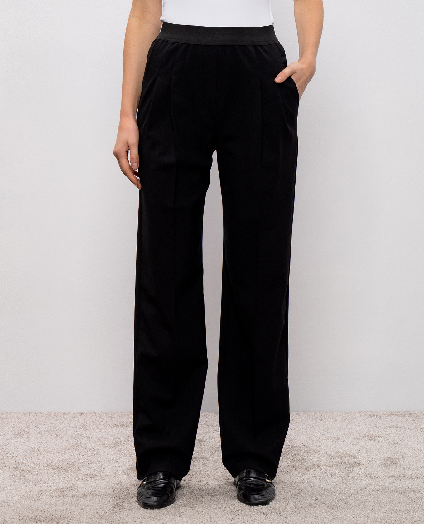 NIRO black wool trousers Loulou de Saison 3