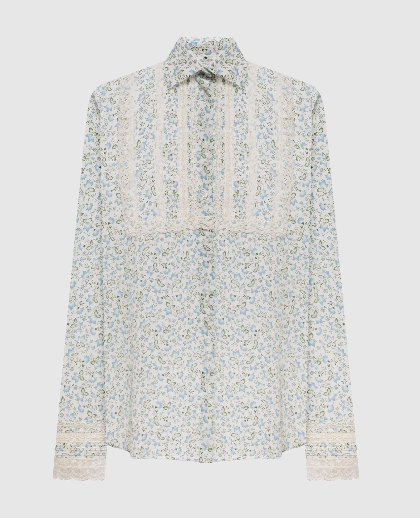 

Floral print silk blouse Ermanno Scervino, White