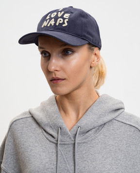 Max & Co Blue cap with embroidery MCLSIAMESE