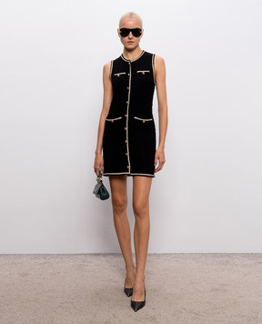 Simkhai Black tweed dress with contrast trim 4261097K