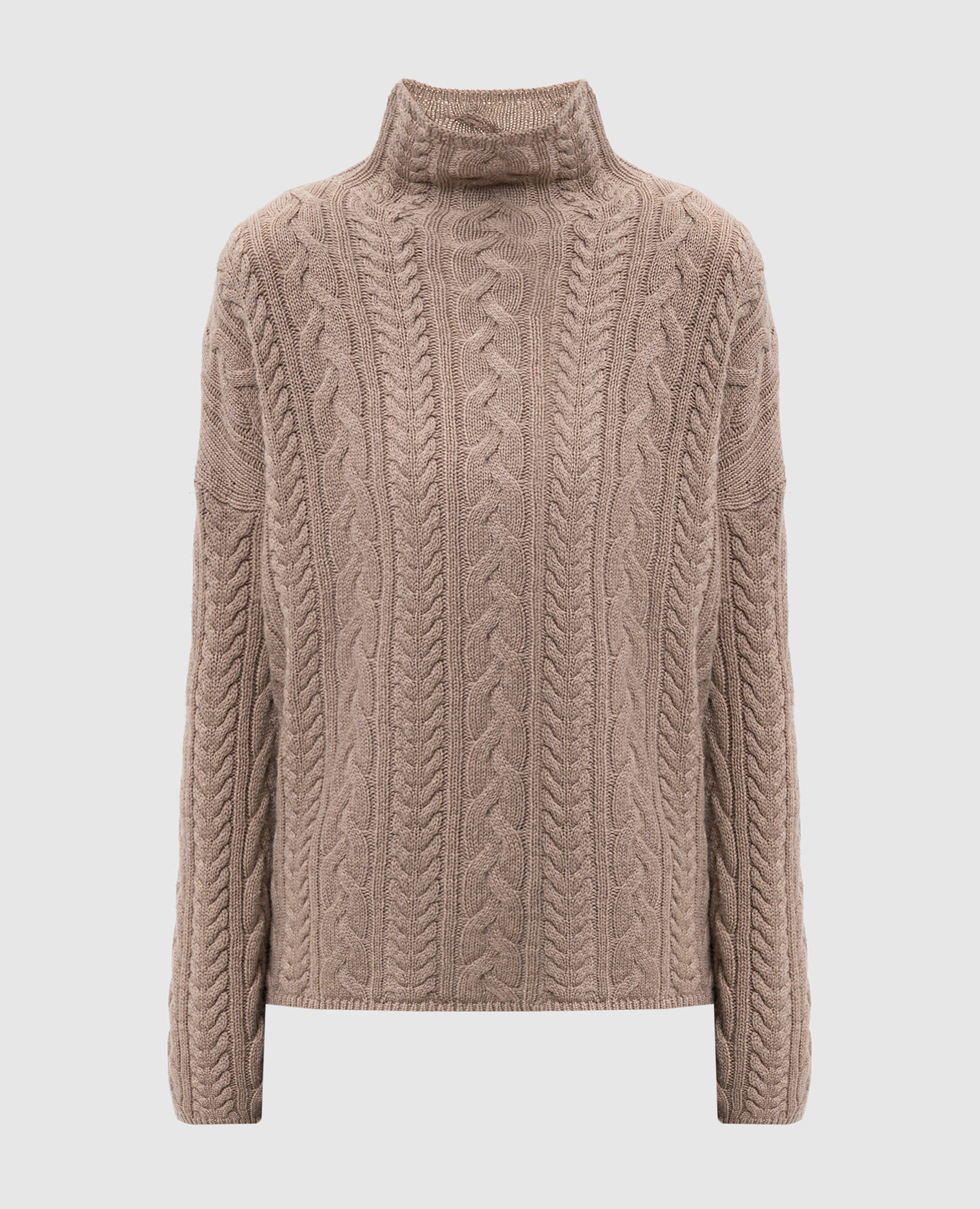 

Brown Genova wool and cashmere patterned sweater Max Mara
