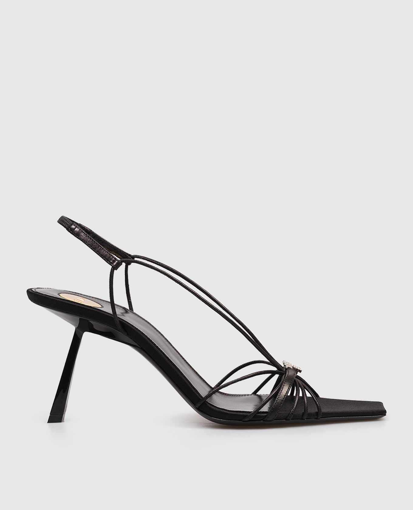 Black leather sandals JERRY Saint Laurent