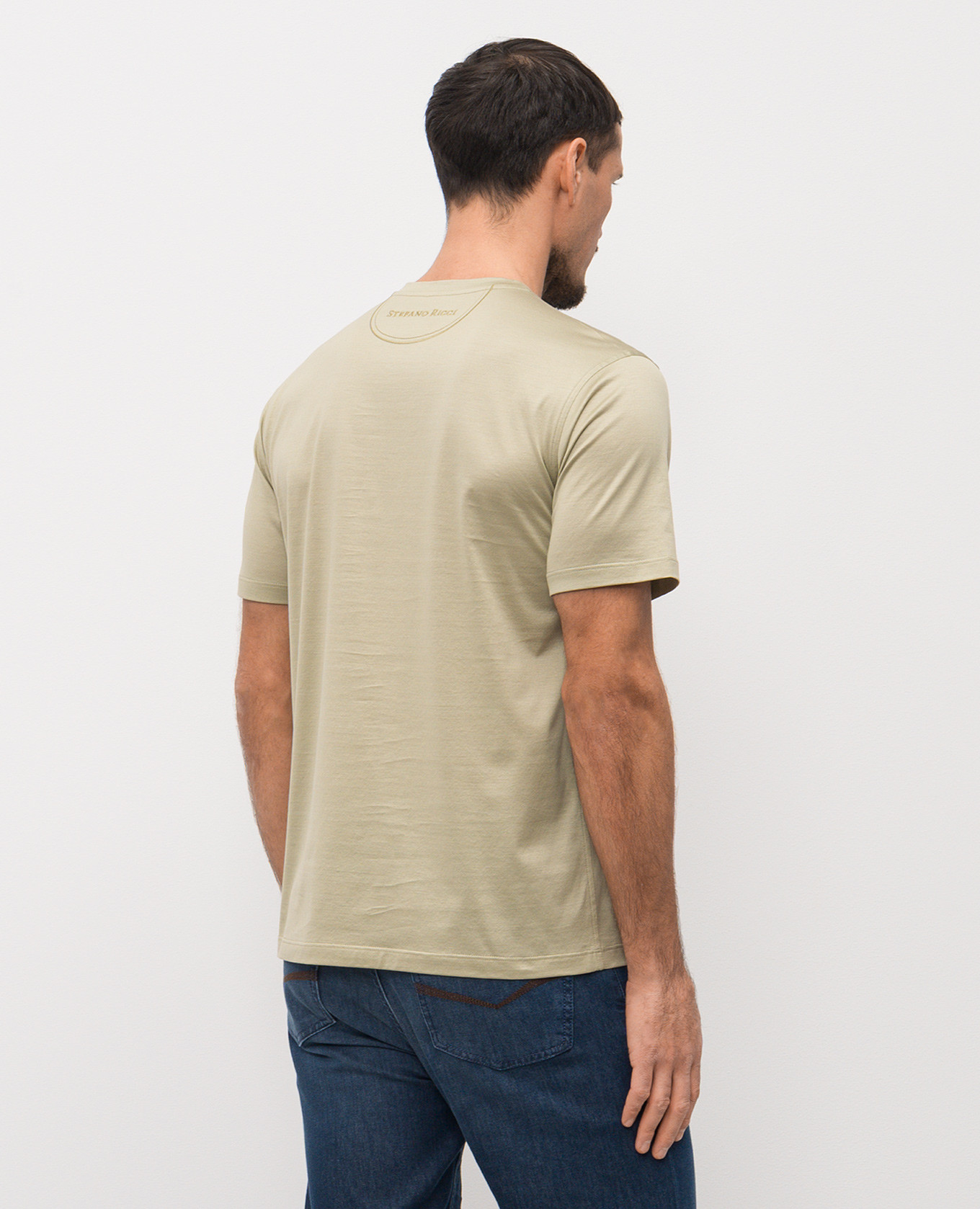

Green T-shirt with logo Stefano Ricci