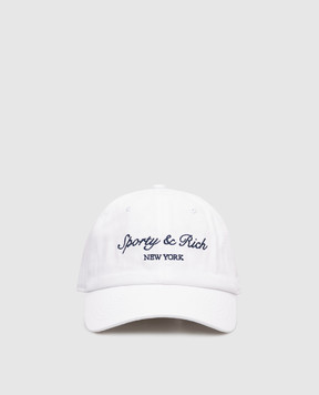 Sporty & Rich White cap with logo embroidery AC04075328WH01