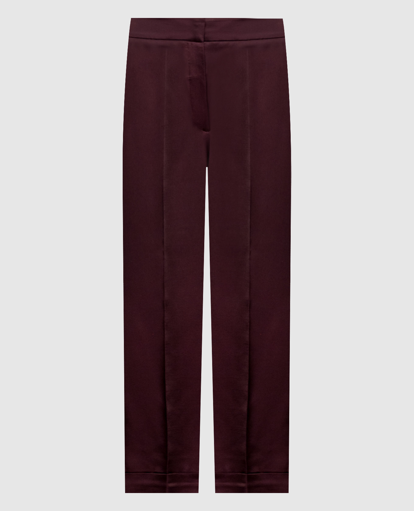 Burgundy pants with lapels