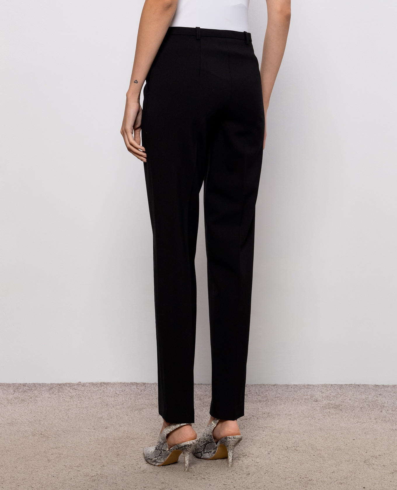 MALKA LDS black wool trousers Loulou de Saison 4