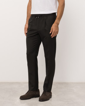 Stefano Ricci Dark green wool pants M1T6300240W609