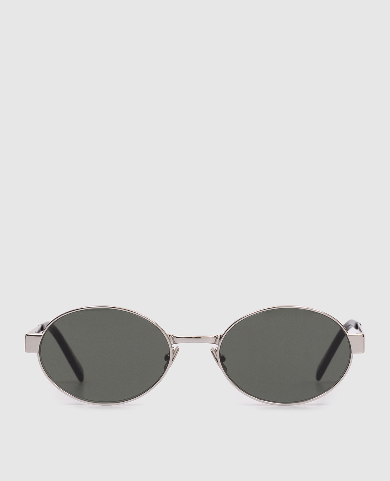 Silver sunglasses with logo engraving