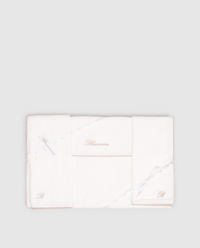 Blumarine Home Ivory bedding set Profilo Blu 250x200 W0000250012