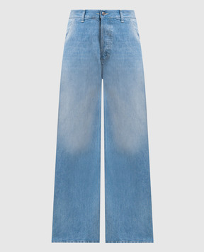 Dondup Blue Alek jeans with patch DP854DF0266DMC6
