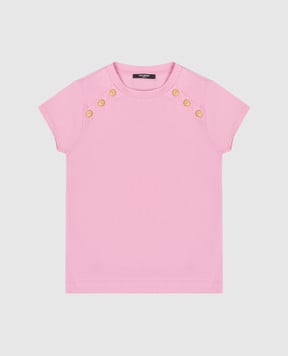 Balmain Children's pink t-shirt BY8A41Z32771214