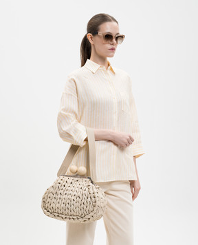 Max Mara Weekend Ivory leather bag Pasticcino WKALIBERO