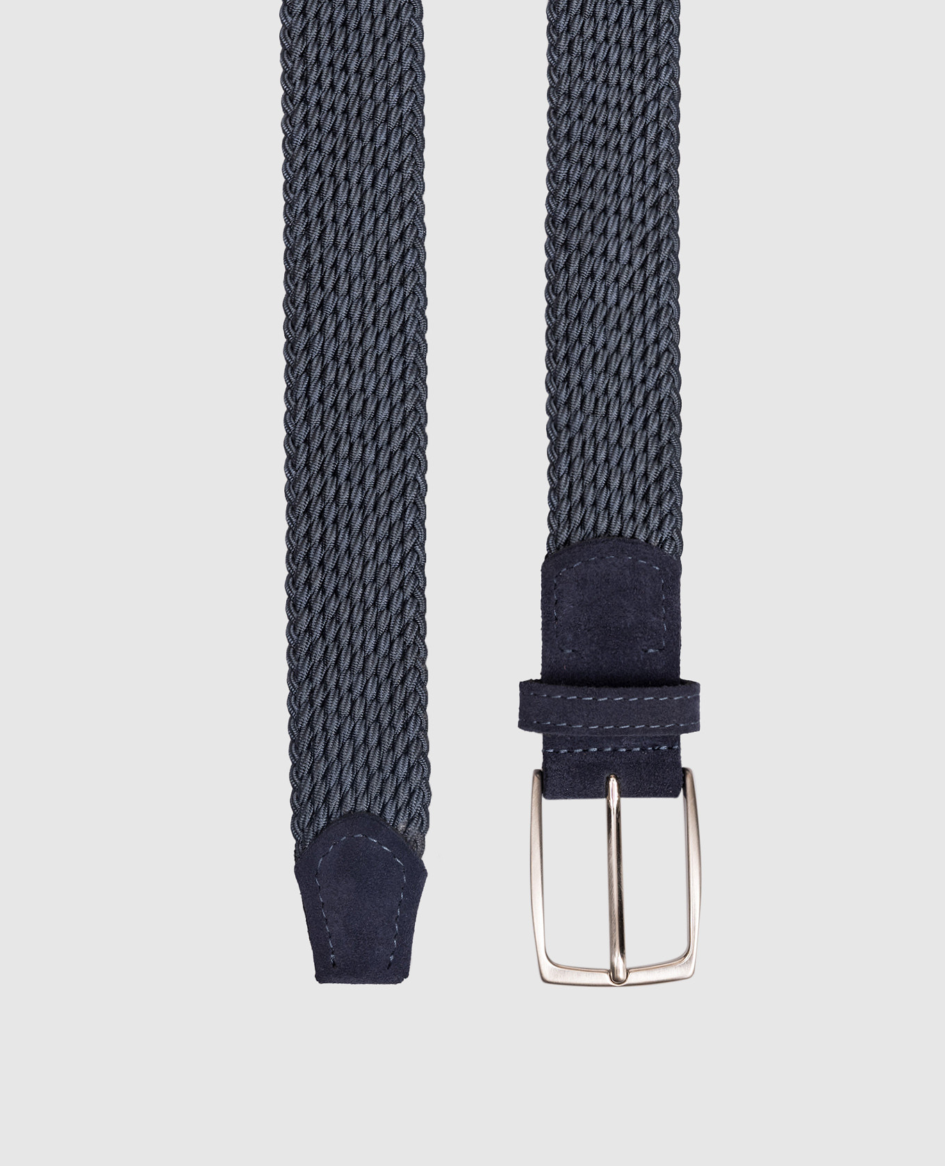 

Braided belt in blue ISAIA