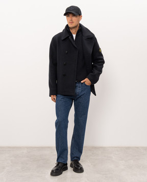 Stone Island Blue jeans with logo patch L2S14J100005S0J34