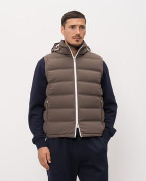 Brunello Cucinelli Brown down vest MM4911995