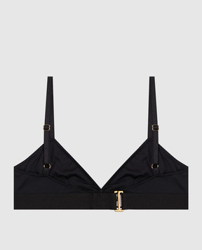 Tom Ford Black bralette with contrast logo BRJ009JEX011