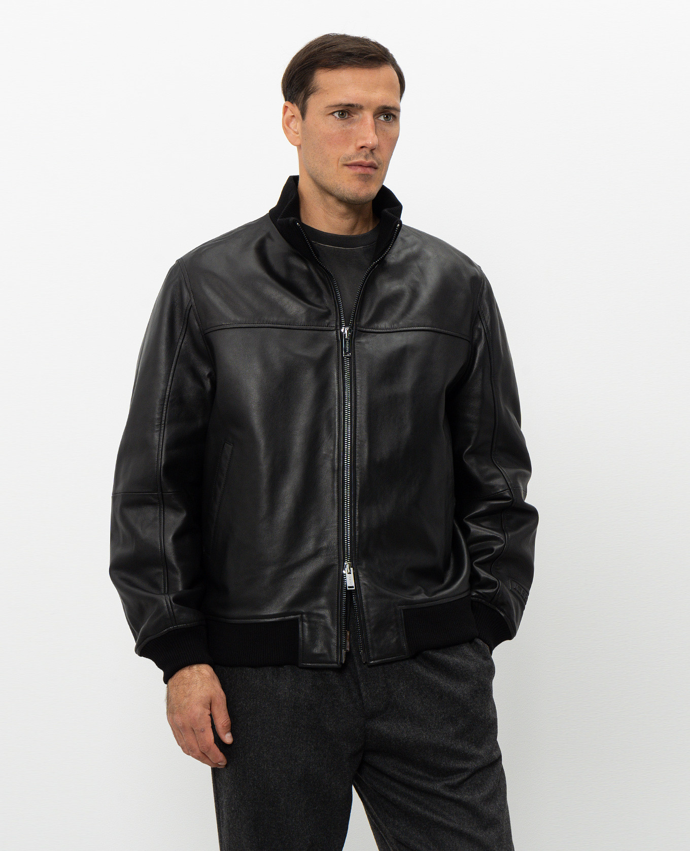 Black leather jacket Iceberg 3