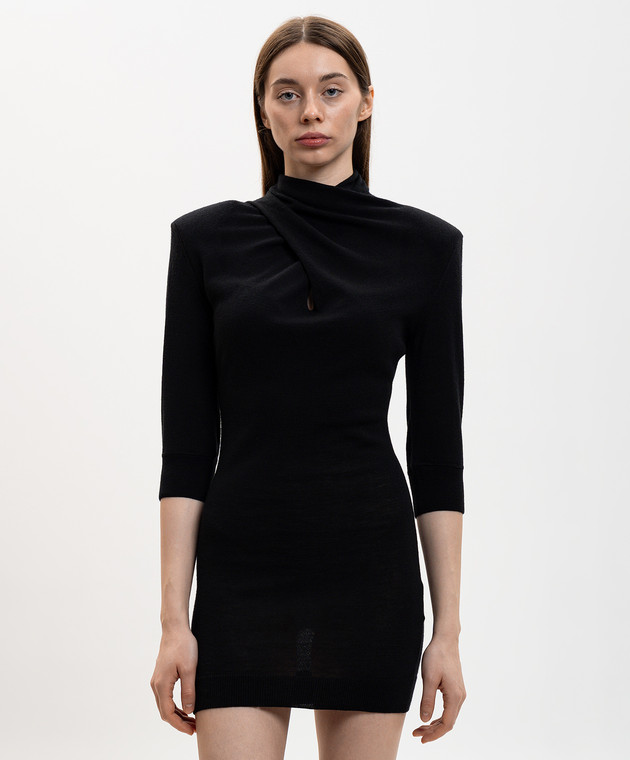 The Attico - Black wool mini dress 260WCA00478KWW005AA - shop with European delivery at Symbol The Attico - Black wool mini dress 260WCA00478KWW005AA - shop with European delivery at Symbol