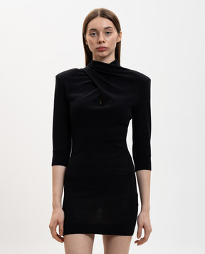 The Attico Black wool mini dress 260WCA00478KWW005AA