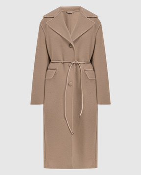 Ermanno Scervino Beige wool coat D496D327CCZBG