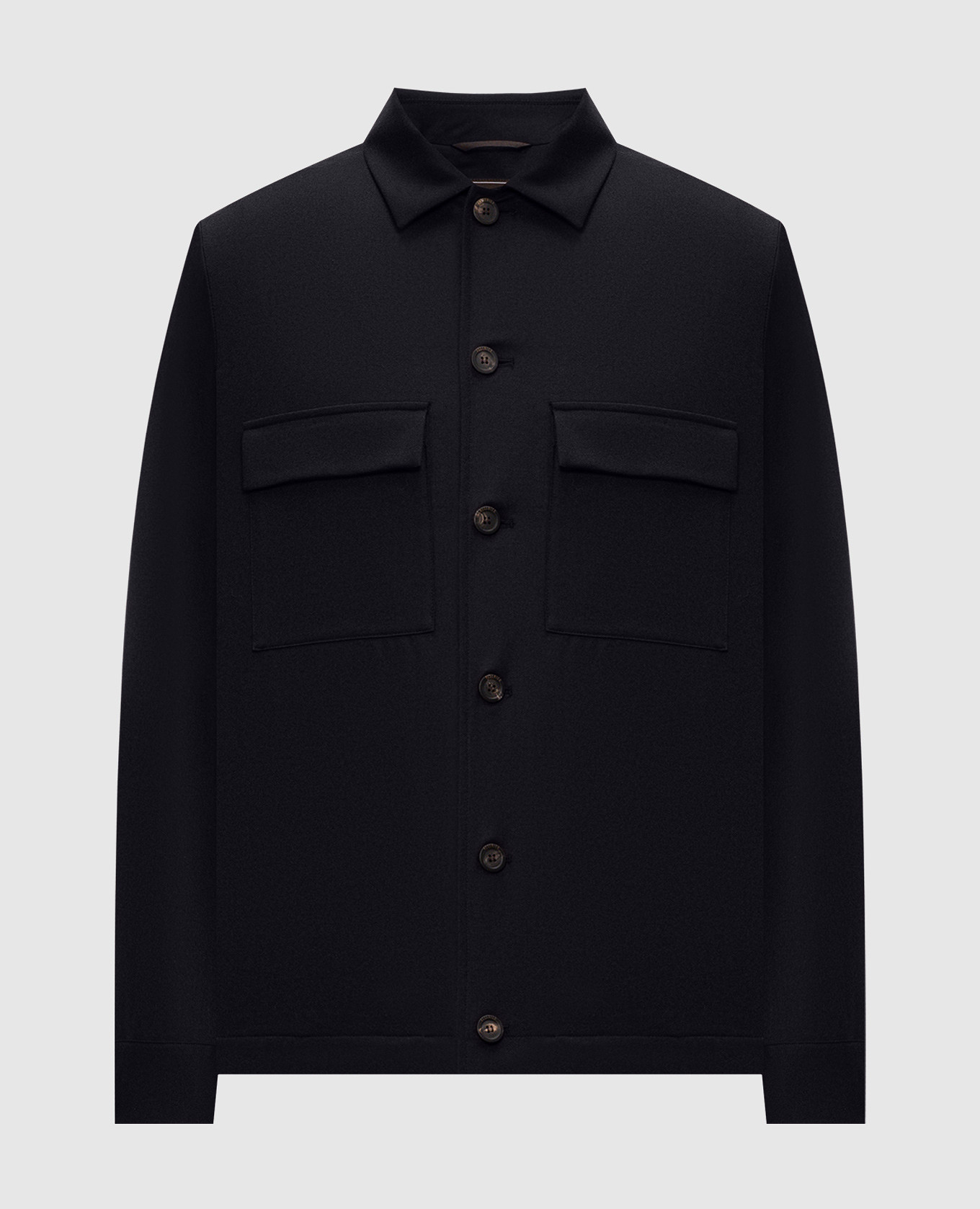 Blue wool shirt