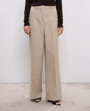JOSEPH Beige Hawley wool pants JF009571