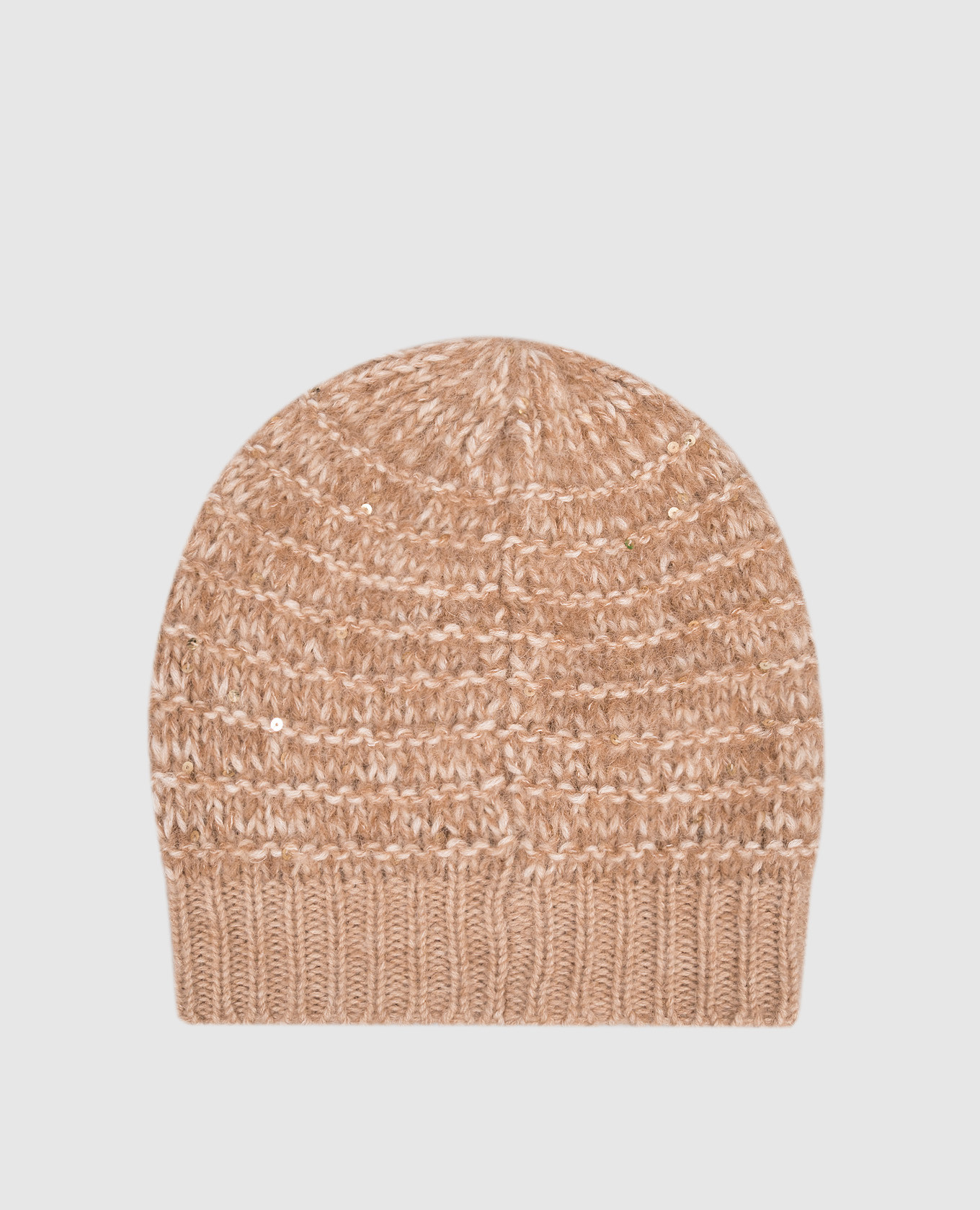 

Beige alpaca wool hat Peserico