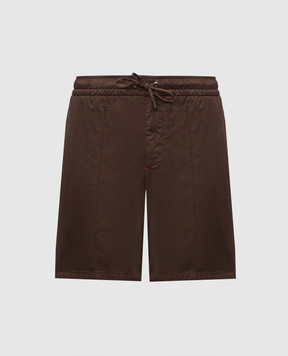 ISAIA Brown shorts PNCT21XP871