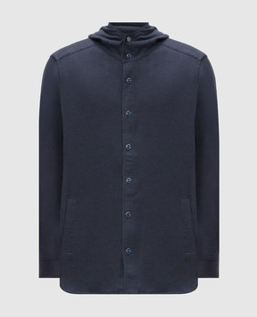 Castangia dal 1850 Blue shirt with a hood TUSHIRT3I26