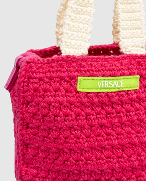 Versace Children's pink knitted bag 10232321A17240