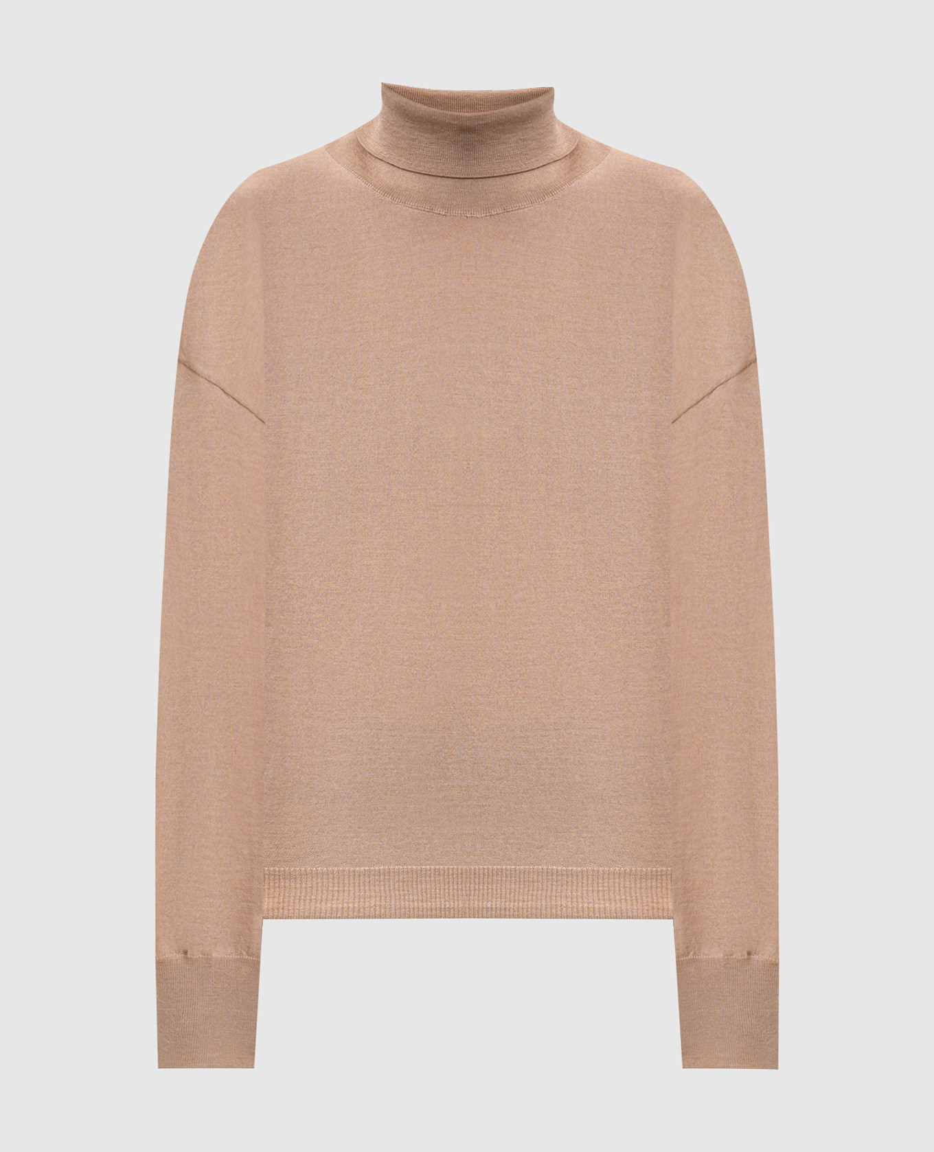 Beige wool golf