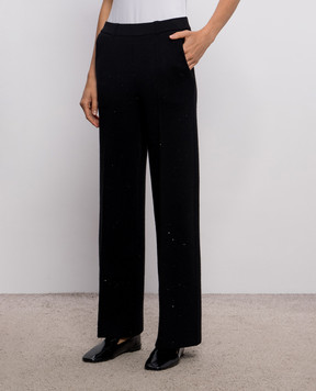 Twinset Black pants with sequins 262LI3PBB