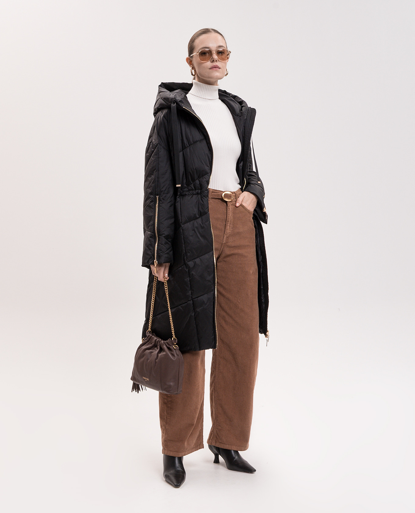Black long jacket Twinset 2