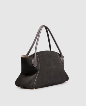 Balmain Grey suede Pulse Day bag HN1DB068LTXC