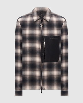 Moncler Cornisello checked shirt-style down jacket L20911A00095599R9