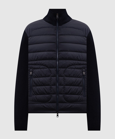 Blue wool blend jacket