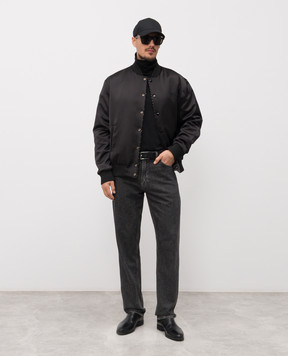 Balmain Reversible logo bomber jacket GH1TFA27XL26