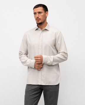 Cashmere&Whiskey Gray checkered shirt 42252091315