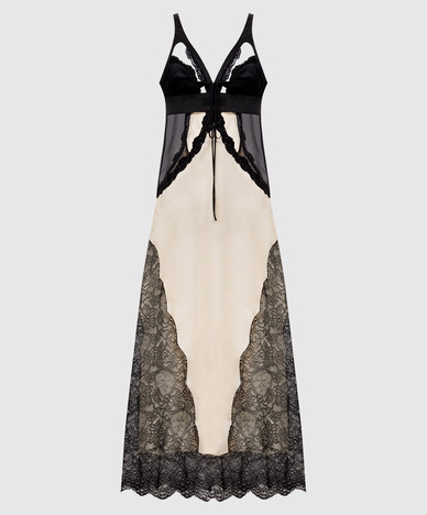 Ivory dress with lace