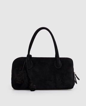 Magda Butrym Brigitte black suede tote bag BRIGITTEBAGREGUL904726
